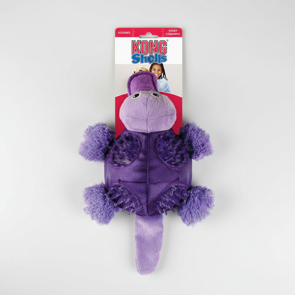Kong Shells Platypus Dog Toy