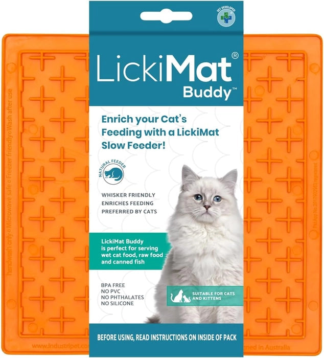 Lickimat- Buddy Slow Feeder Bowl for Cats