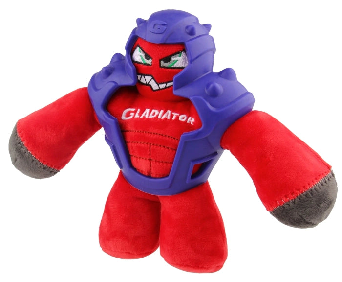 Gigwi- Gladiator Squeaker Inside Plush TPR Dog Toy