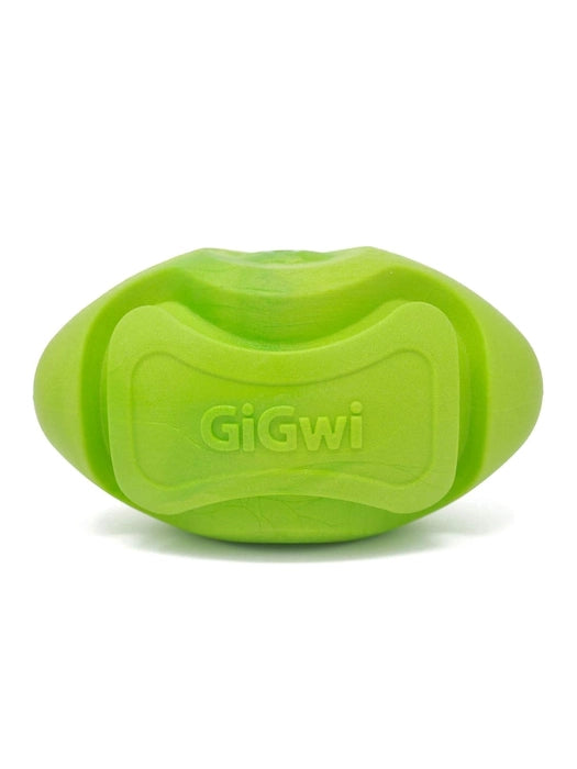 Gigwi- Foamer TPR Rugby Dog Toy Green