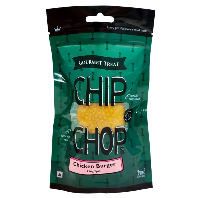 Chip Chops Chicken Burger Gourmet Dog Treat