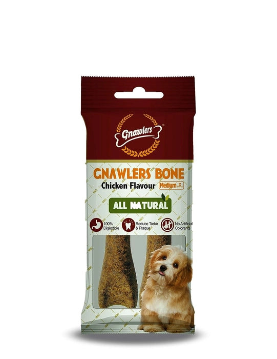 Gnawlers-Dog Chicken Chew Bone 4.5` inch