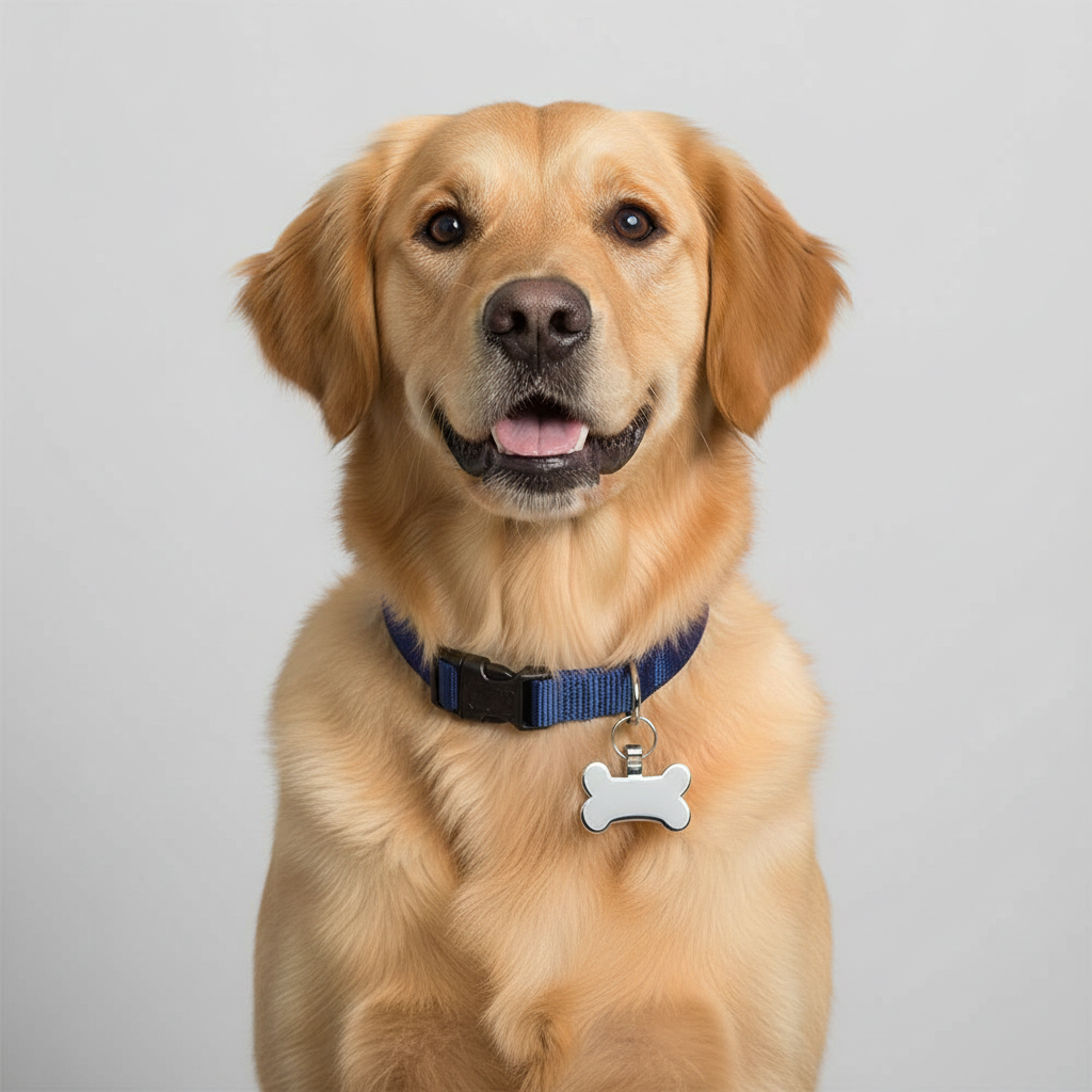 Quick Tag Diva Small Bone Clear Name Tag