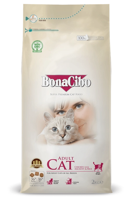 Bonacibo - Adult Cat Chicken with Anchovy & Rice