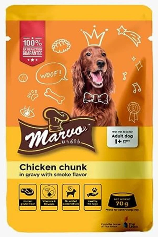 Marvo-   Chunk in Gravy Wet Food for Dogs