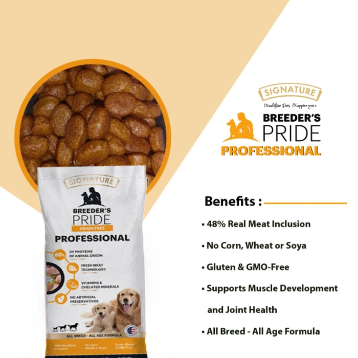 Signature - Grain Free Pride Professional Breeder's All Breeds Dog Dry Food