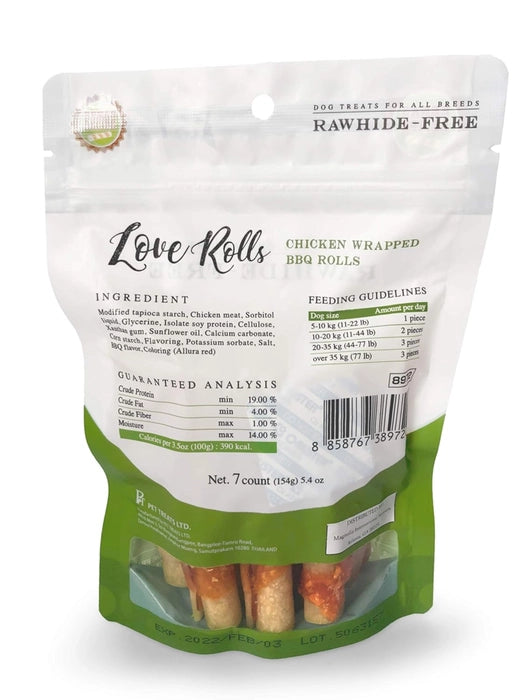 Love Stick- Chicken Wrapped Barbeque Rolls 154 Gm 7 Pieces