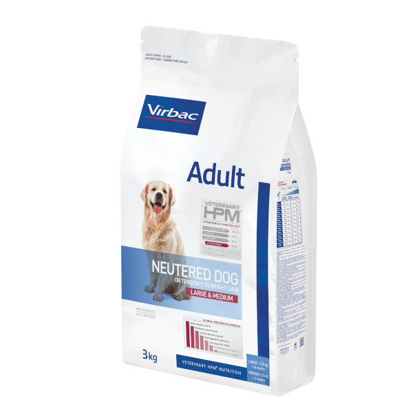 Virbac-Adult Neutered Dog Food (Large & Medium)