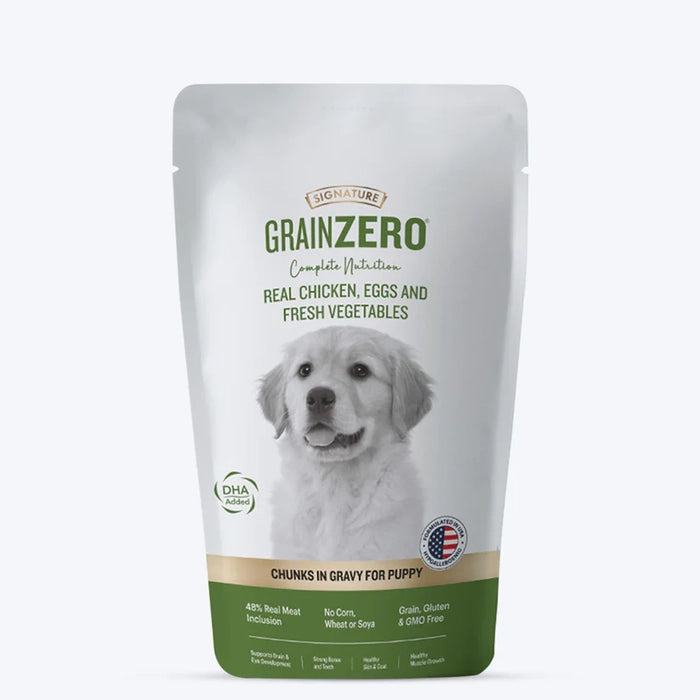 Signature - Grain Zero  Wet Puppy Food Chicken Chunks in Gravy