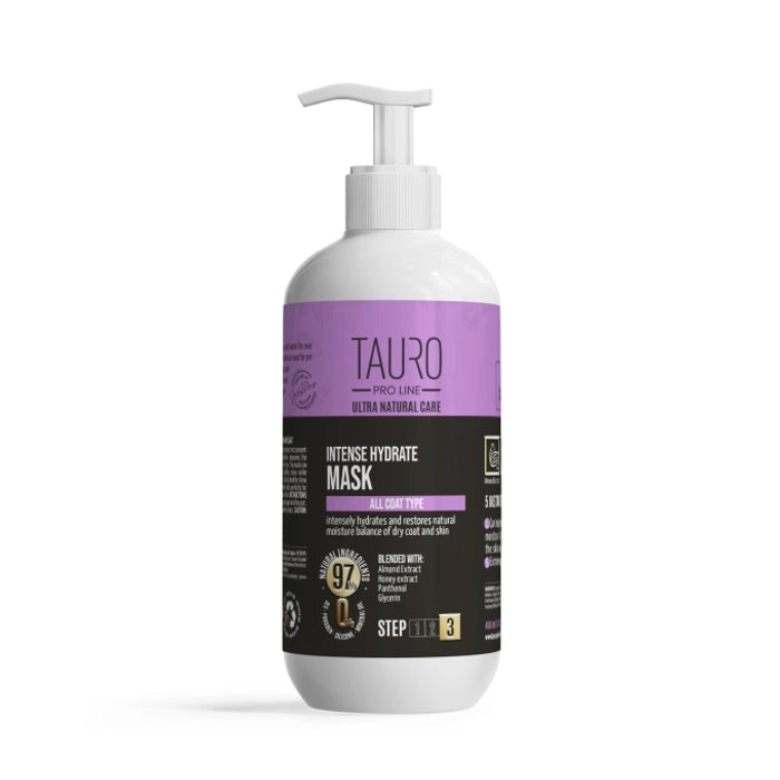 Tauro Pro Line- Ultra Natural Care Intense Hydrate Mask for Dogs and Cats Skin and Coat