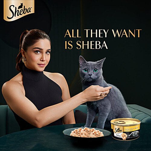 Sheba Deluxe Tuna and Prawns Cat Wet Food