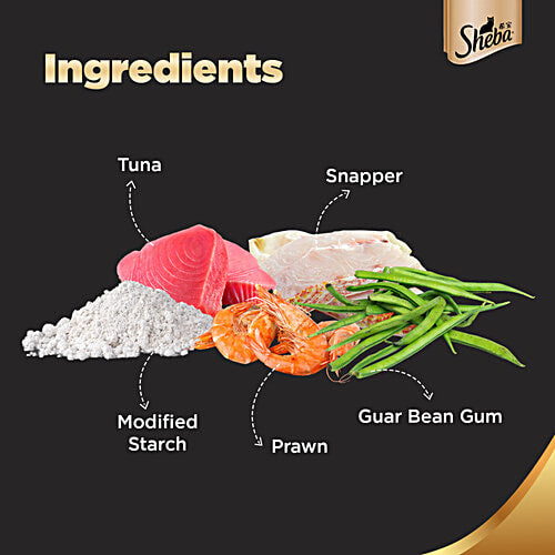 Sheba Deluxe Tuna and Prawns Cat Wet Food