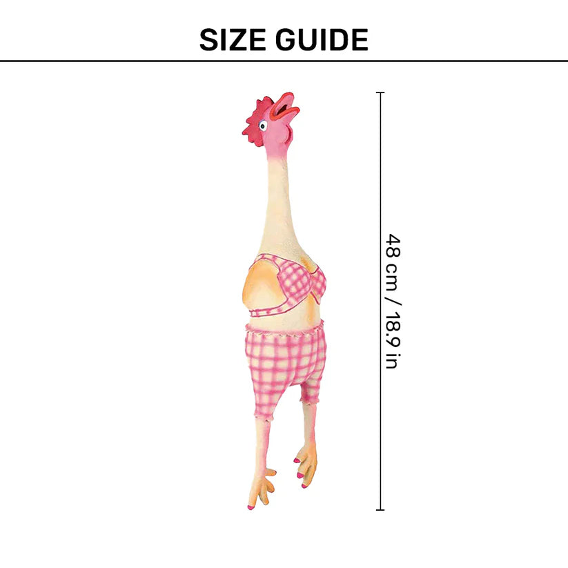 Trixie- Hen Latex Dog Interactive Toy with Original Animal Sound
