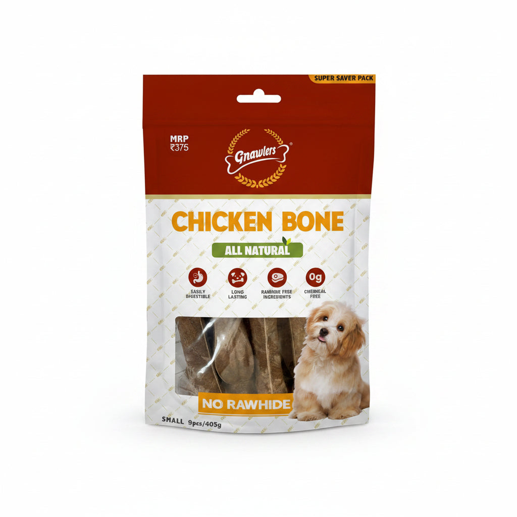 Gnawlers Chicken Bone Small for Dogs