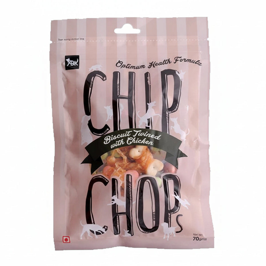 Chip Chops Biscuit Twined with Chicken Dog Treat