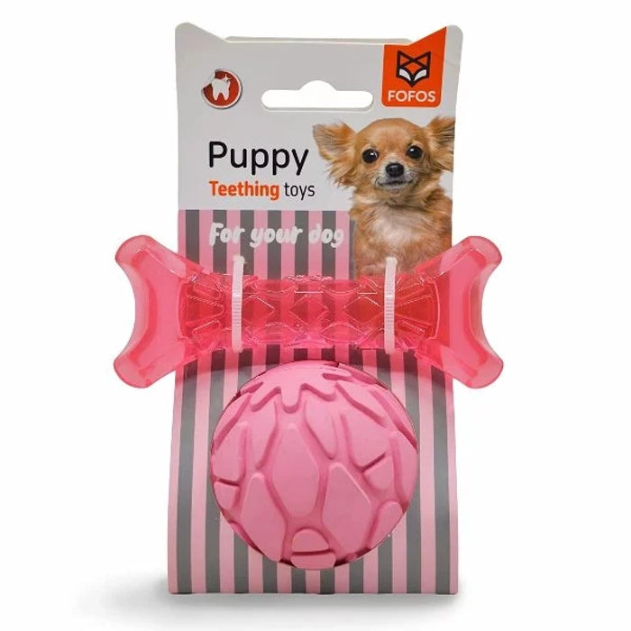 Fofos- Puppy Teething Milk Bone and Ball Dog Toy