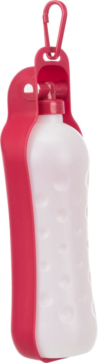 Trixie- Plastic Bottle with Bowl Assorted Colours