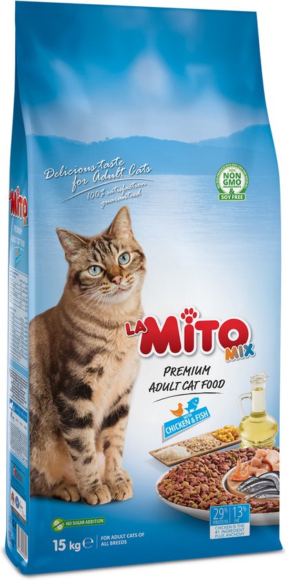 La Mito Mix - Chicken & Fish Mix Dry Food for Adult Cats