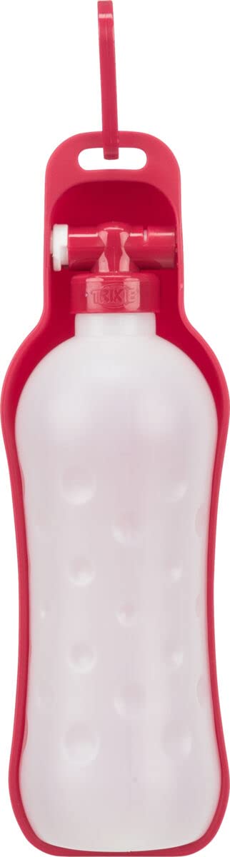 Trixie- Plastic Bottle with Bowl Assorted Colours