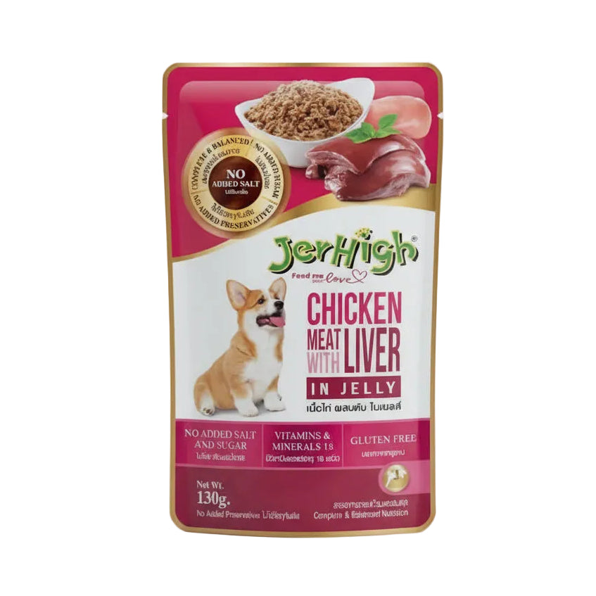 JerHigh Chicken with Liver in Jelly Wet Dog Food