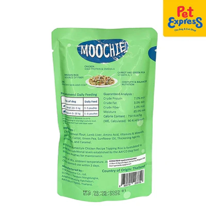 Moochie- Adult Homestyle Chicken and Rice Wet Dog Food