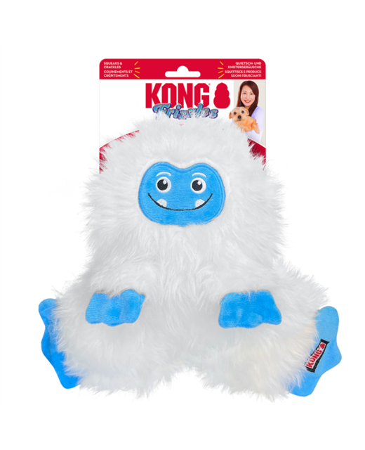 Kong Holiday Frizzles Yeti Dog Toy
