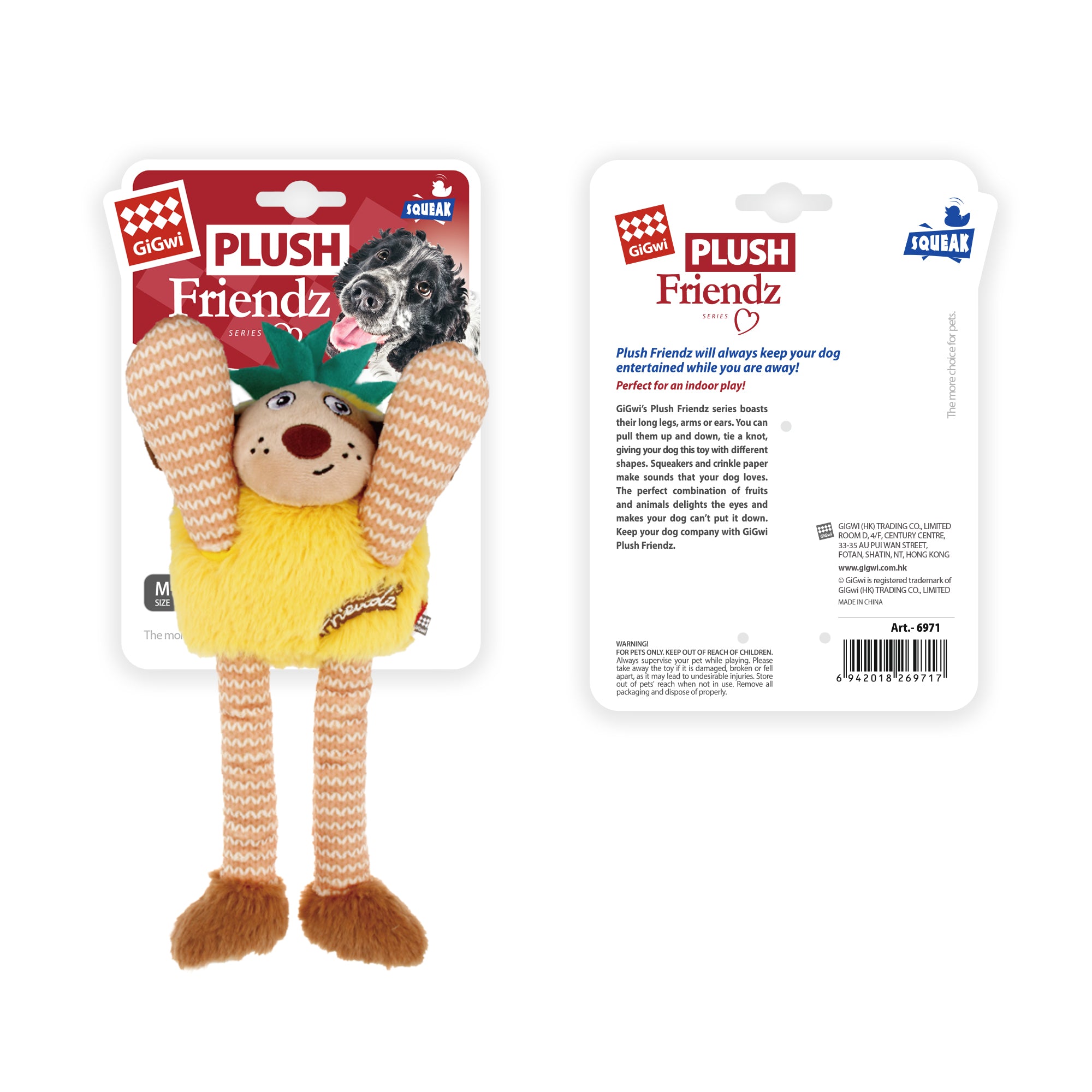 Gigwi Plush Friendz Animal & Fruit
