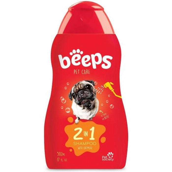 Hydra-Beeps 2 in 1 Dog Shampoo for Dogs 502Ml