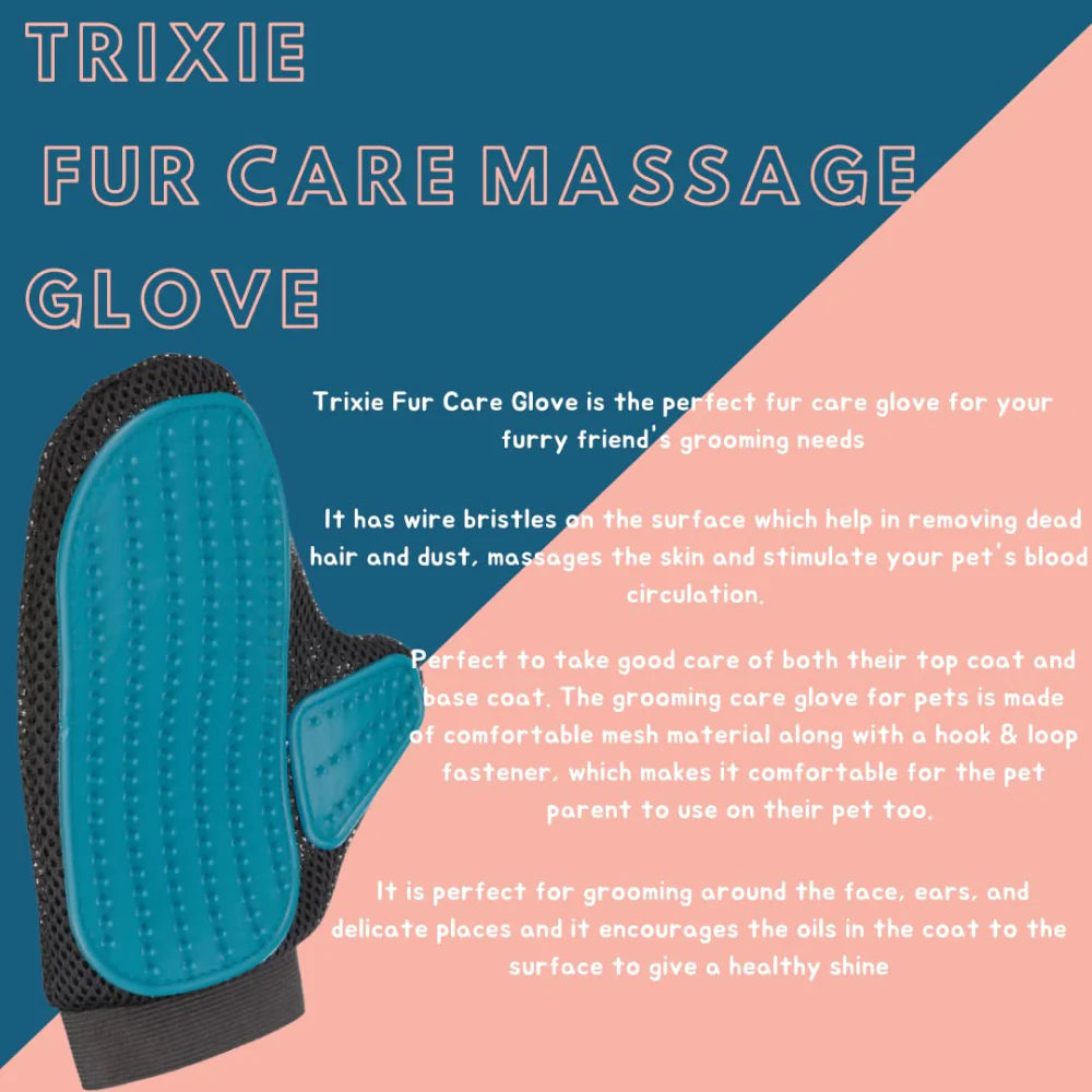 Trixie- Fur Care Massage Glove for Dogs and Cats