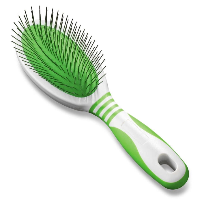 Andis- Large Pin Brush White and Lime Green