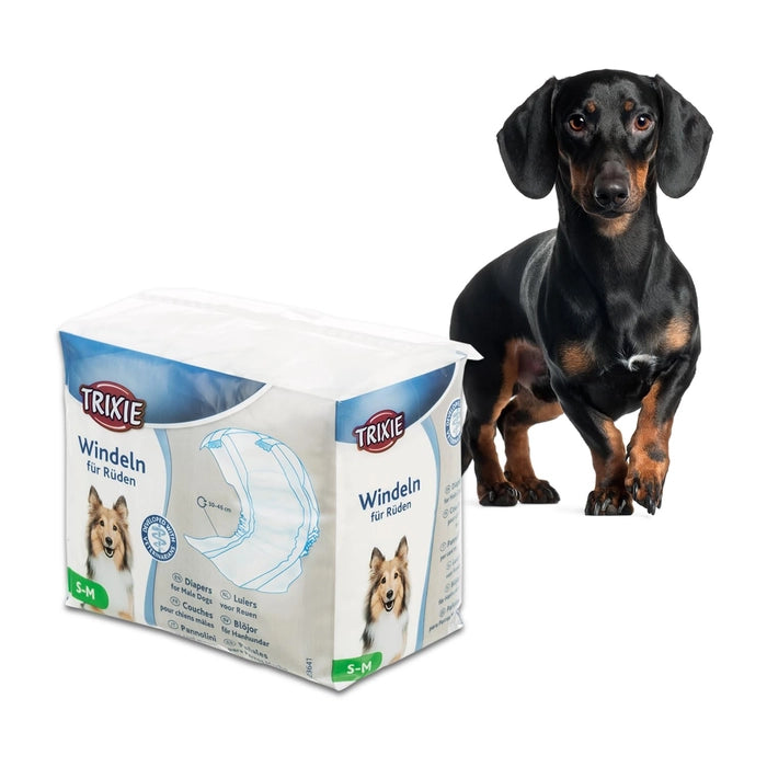 Trixie- Disposable Diapers for Male Dogs