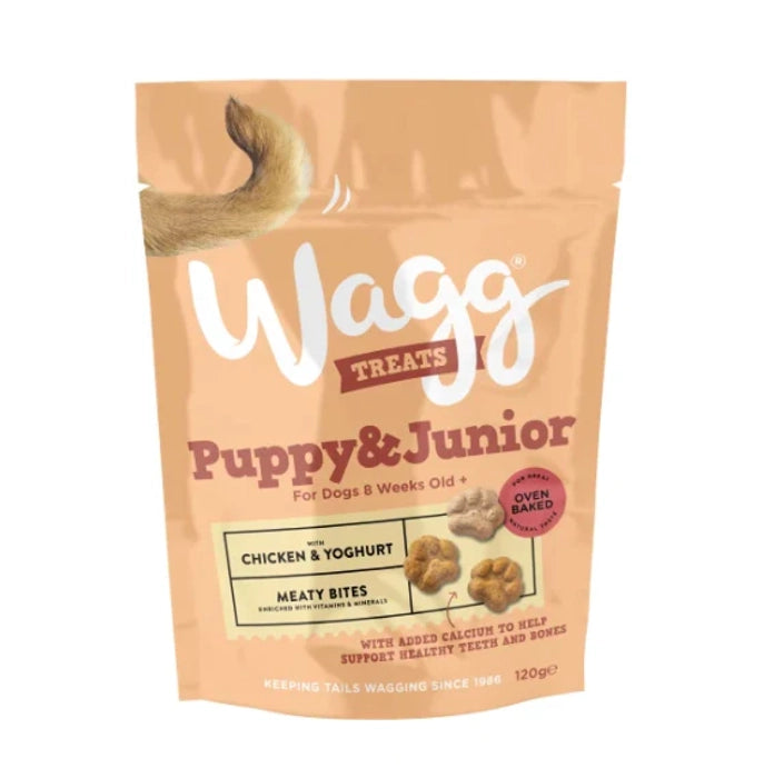 Wagg- puppy & Junior Meaty Bites with Chicken & Yoghurt