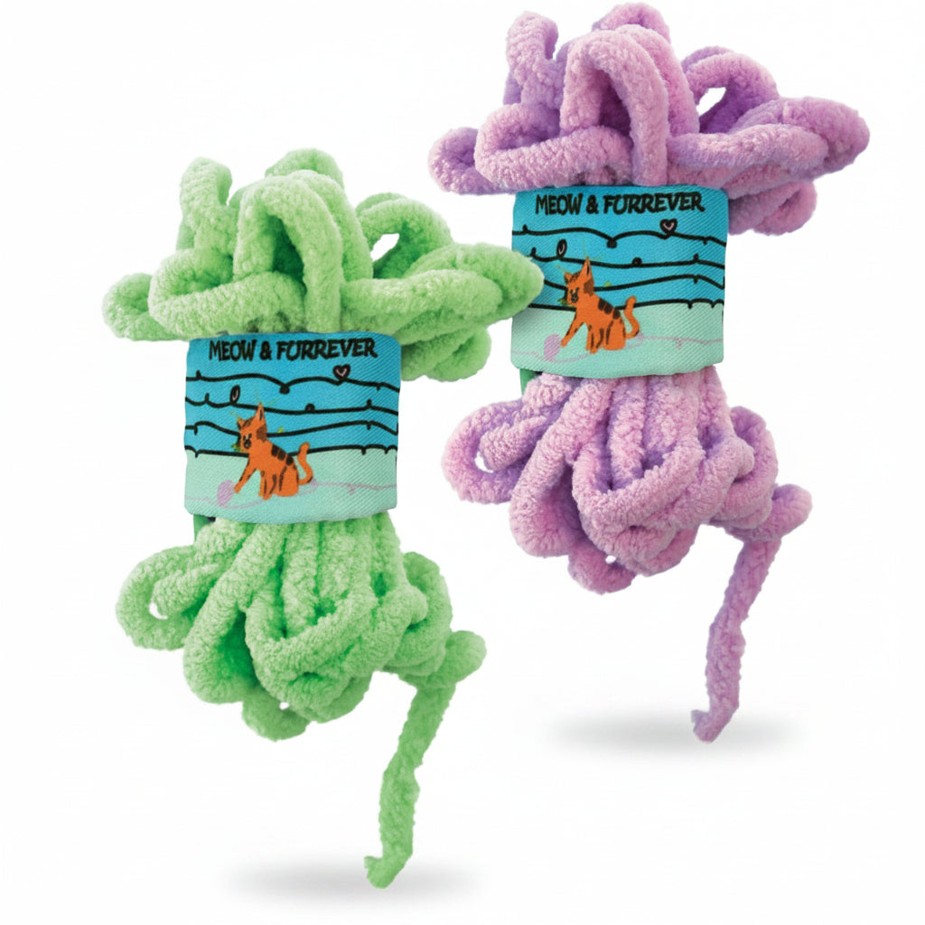 KONG Pull A Partz Yarnz Assorted Cat Rope Toy