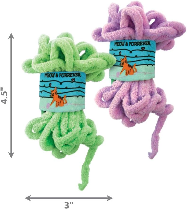 KONG Pull A Partz Yarnz Assorted Cat Rope Toy