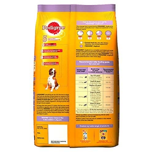 Pedigree- Senior Chicken & Rice Dry Dog Food