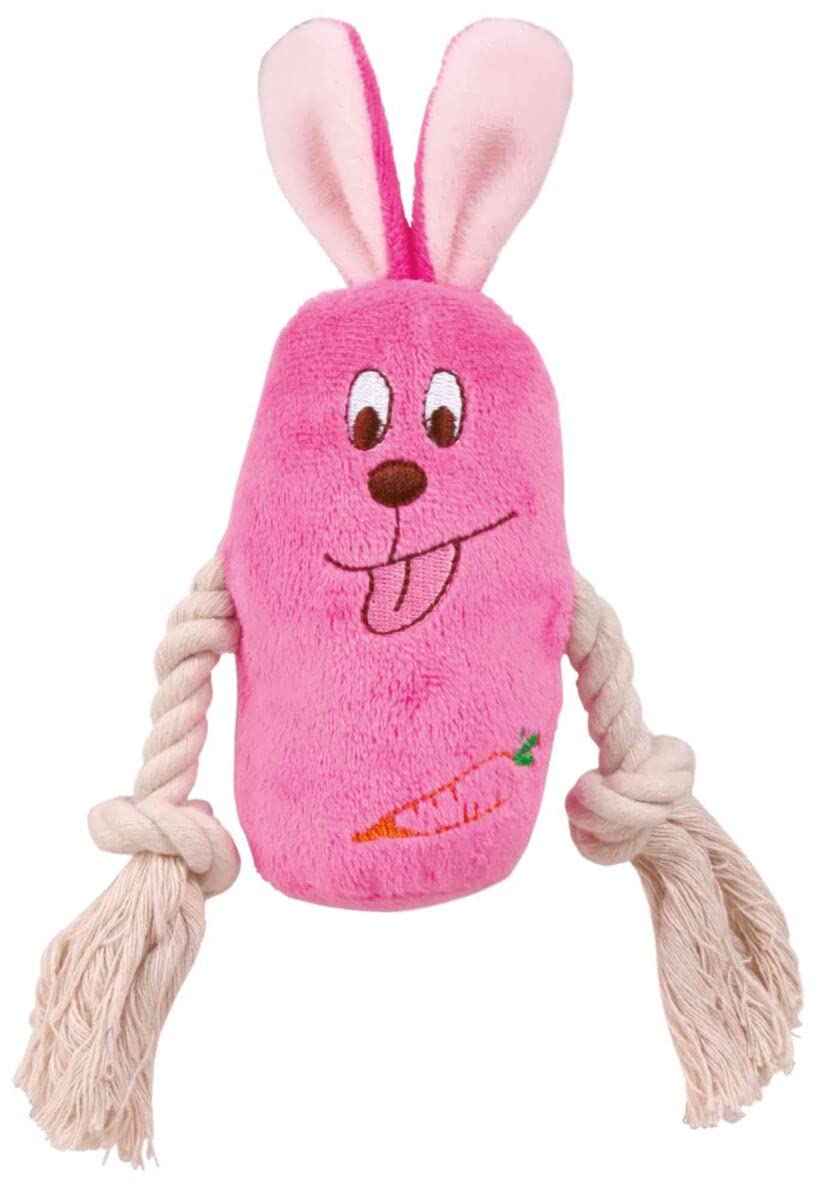 Trixie- Animal with Rope Plush Sorted Dog Toy