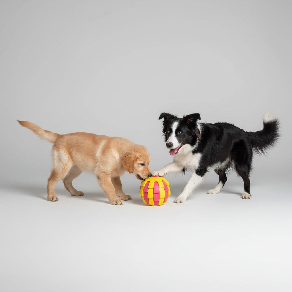 Duvoplus Rubber Pitahaya Ball Dispenser Dog Toy