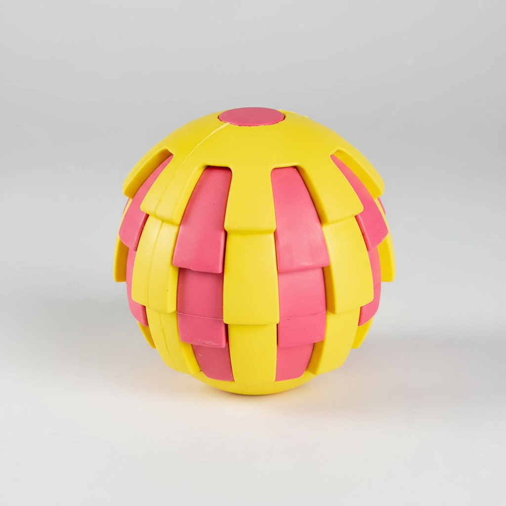 Duvoplus Rubber Pitahaya Ball Dispenser Dog Toy
