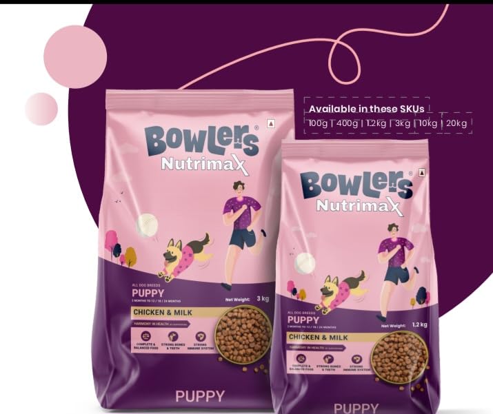 Bowlers- Nutrimax Chicken and Milk Puppy Dog Food