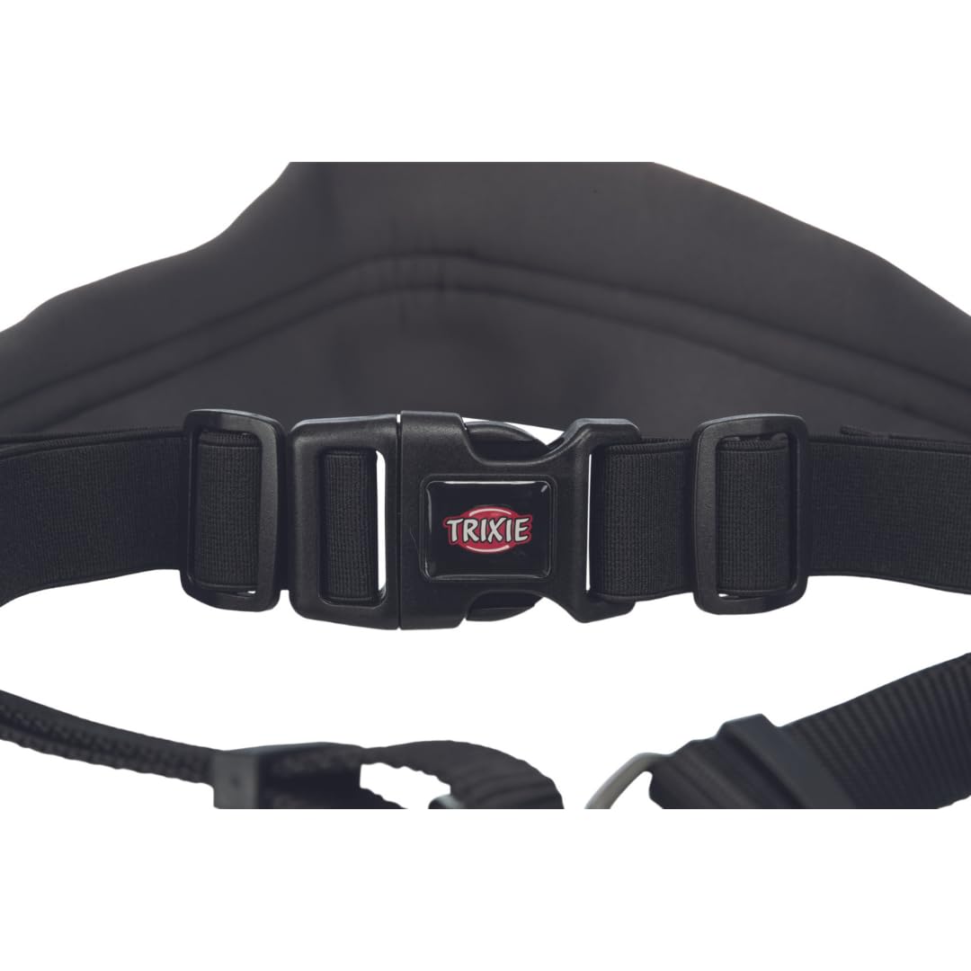 Trixie - Waist Belt with Leash, Wide, Neoprene Padded, Belt: 70–120 Cm, Leash: 1.10-1.50M