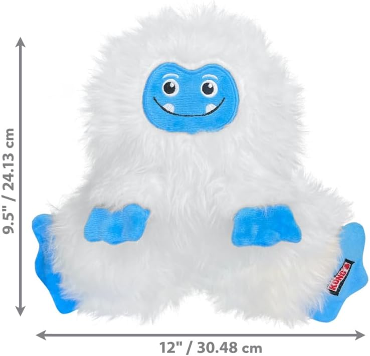 Kong Holiday Frizzles Yeti Dog Toy