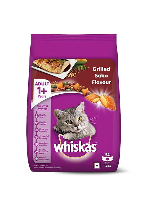 Whiskas – Grilled Saba Flavour Cat Dry Food