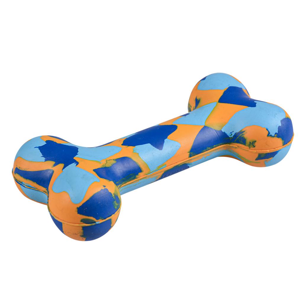 Duvoplus-Rubber Bone Smash Cool Robust Rubber Dog Toy