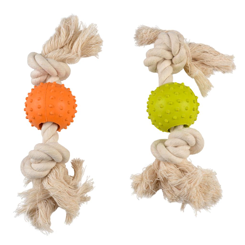 Duvoplus-Eco Rubber Ball Bamboo/Rice Cotton  Dog Toy