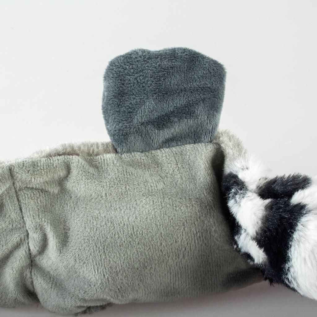 Duvoplus-Plush Racoon squeaky Long plush Dog Toy with Squeakers