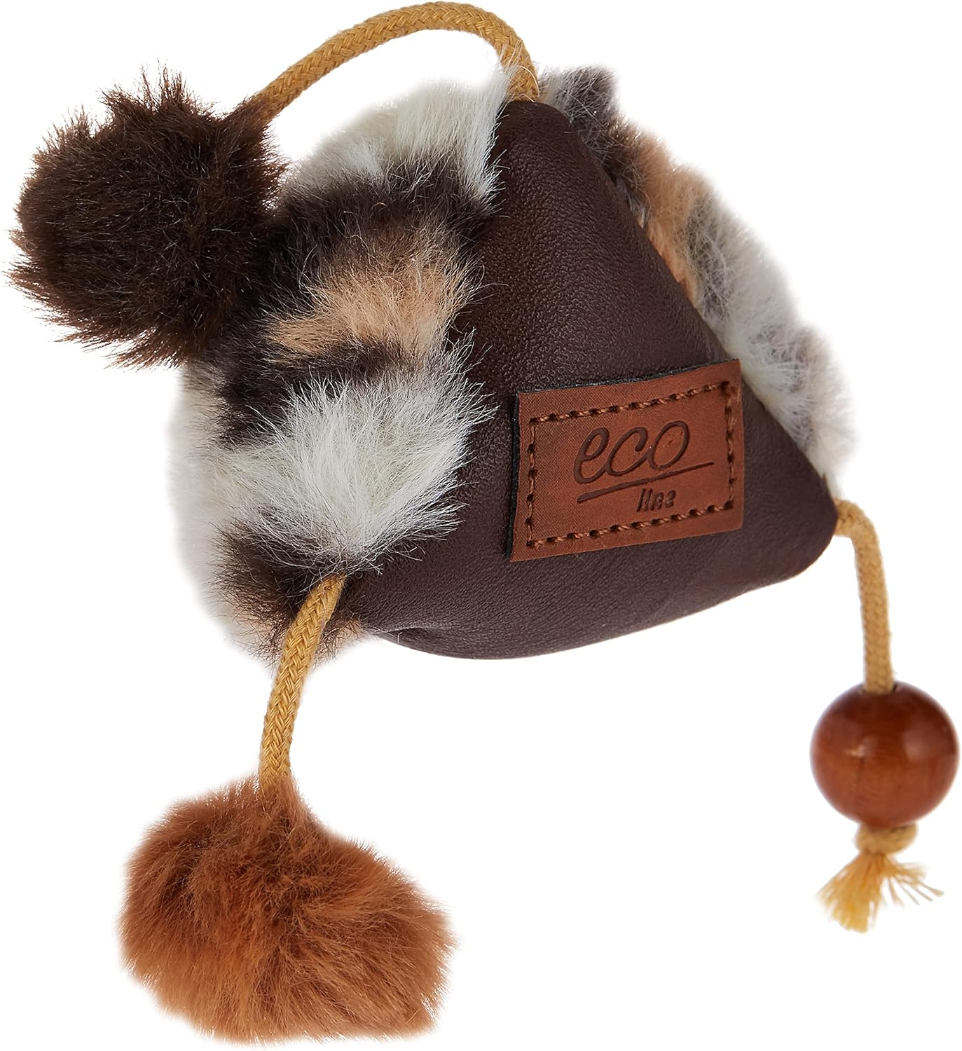 Gigwi Triangle Catch and Scratch Eco line Slivervine Leaves and Leatherette