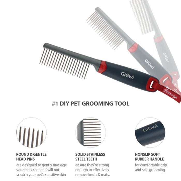 Gigwi-Combinated Comb for Dogs and Cats