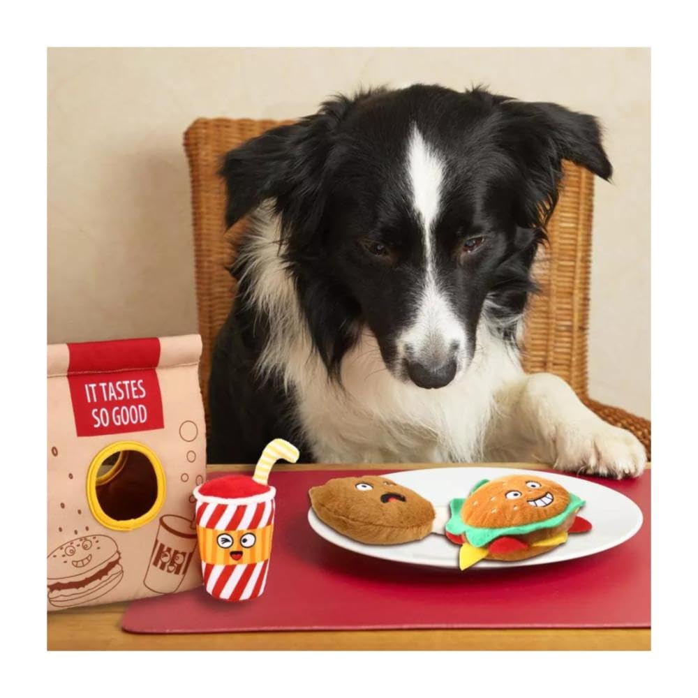 Gigwi Hide N Seek Fast Food Bag With Plush Hamburg Coke and Fried Chicken Inside