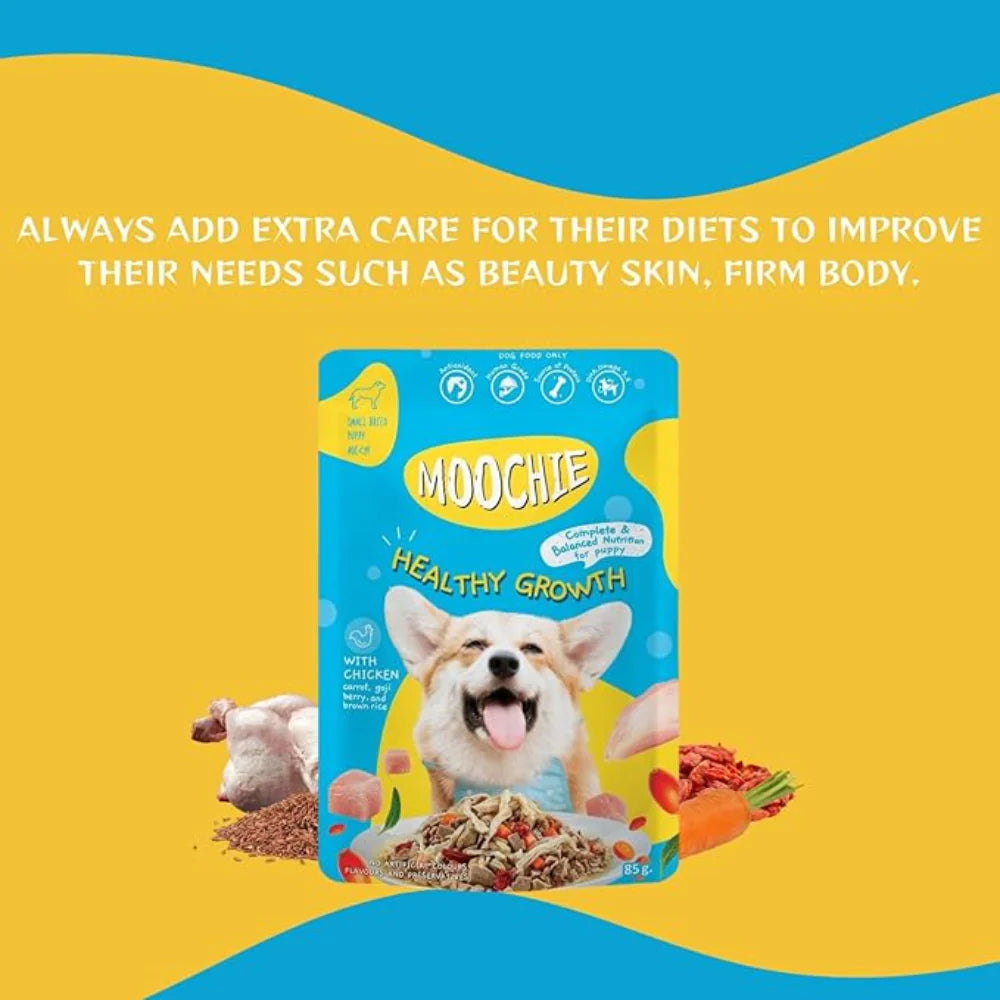 Moochie Healthy Growth with Chicken Dog Wet Food