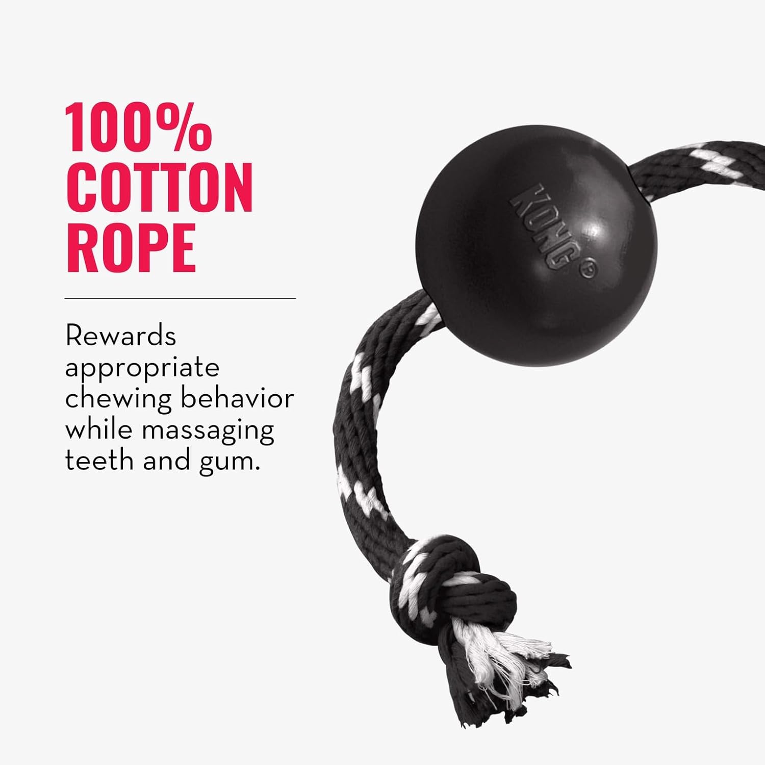Kong Extreme Ball With Rope for Dogs